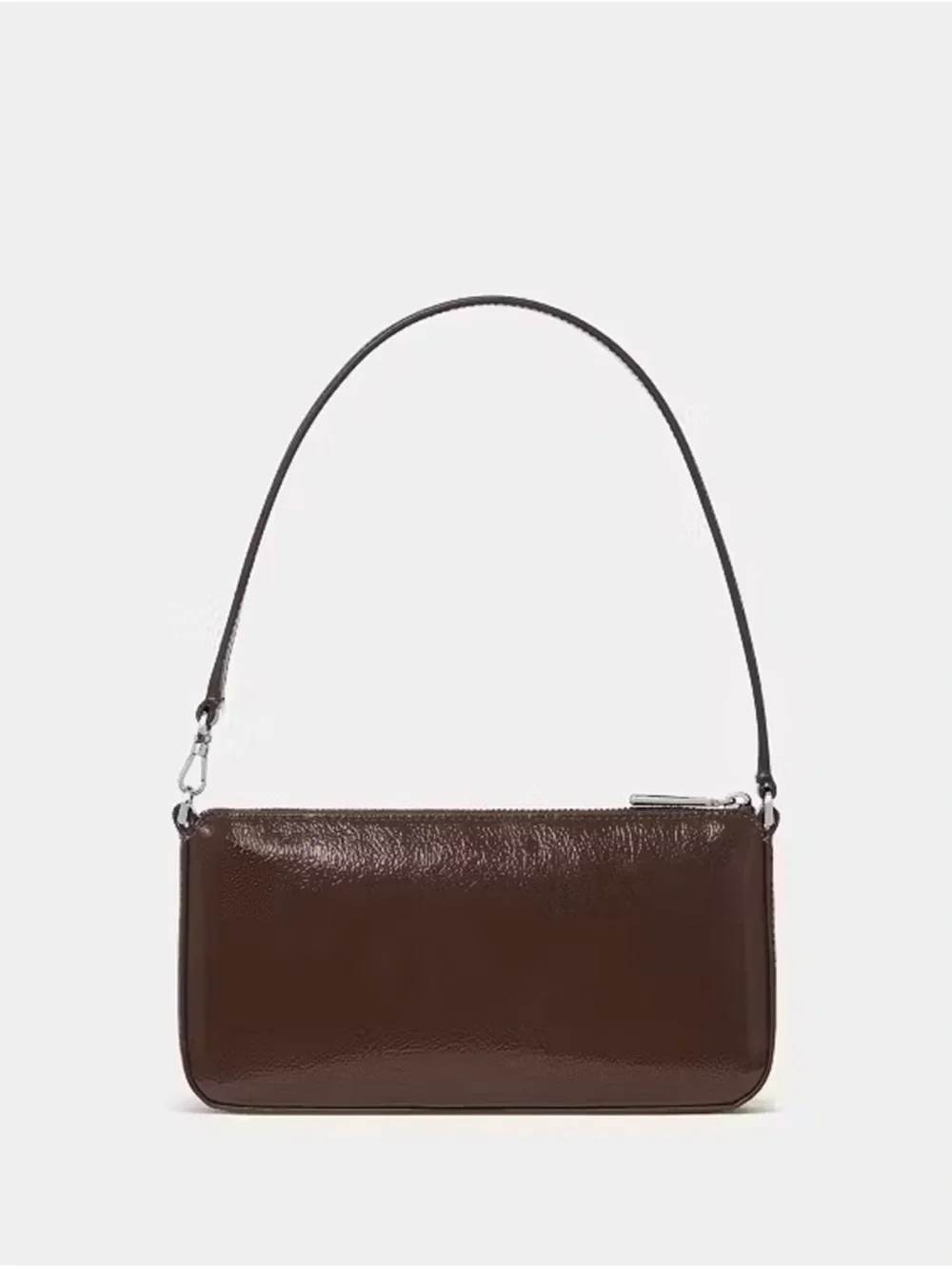 Kate Spade Gemini Shiny Convertible Wristlet Shoulder Bag Hot Fudge
